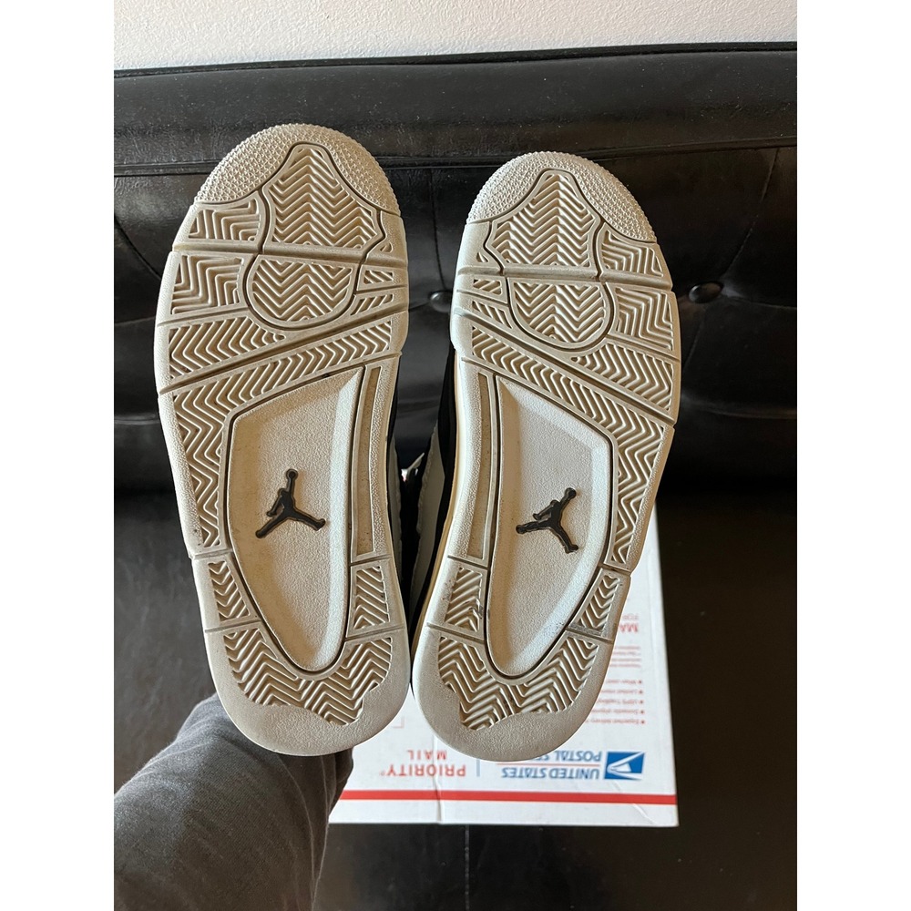 Air Jordan 4 Retro GS Platinum Gold - Picture 6 of 7